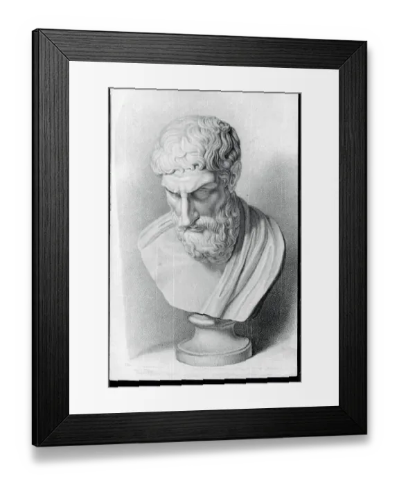 Framed Print : Bust of Epicurus Framed Print : Bust of Epicurus