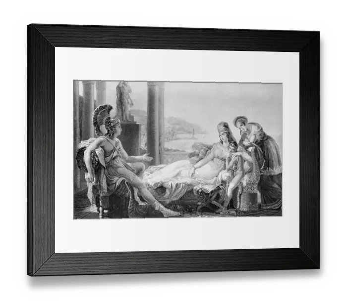 Framed Print : Portrait of Dido and Aeneas