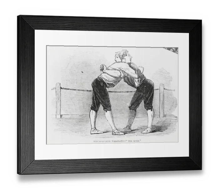 Framed Print : Wrestling Hold Framed Print : Wrestling Hold