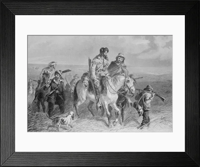 Framed Print : Early Americans Making Their Way to Vote Framed Print : Early Americans Making Their Way to Vote