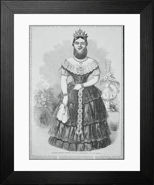 Framed Print : Portrait of Madame Josephine Fortune Clofullia Framed Print : Portrait of Madame Josephine Fortune Clofullia