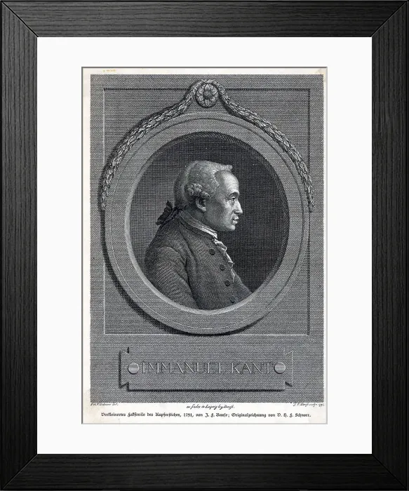 Framed Print : Profile Of Immanuel Kant Framed Print : Profile Of Immanuel Kant