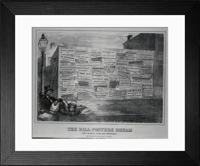 Framed Print : Billposter Dreaming Framed Print : Billposter Dreaming