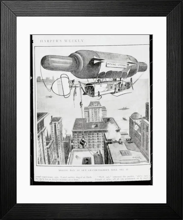Framed Print : Aerial Moving Storage Framed Print : Aerial Moving Storage