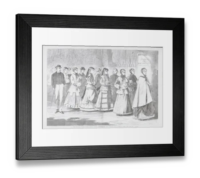 Framed Print : Girls on a Morning Walk Framed Print : Girls on a Morning Walk
