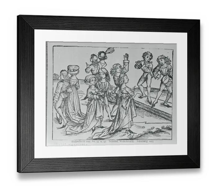 Framed Print : Dancers Performing to Music