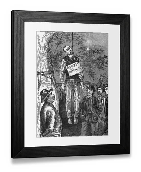 Framed Print : Banker Suspended Framed Print : Banker Suspended