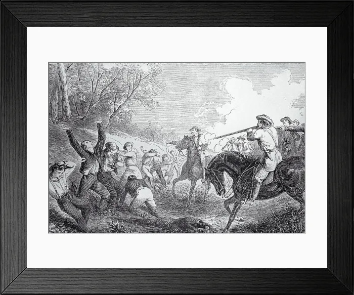 Framed Print : Men Pointing Guns at Fort Scott Peace Convention Framed Print : Men Pointing Guns at Fort Scott Peace Convention