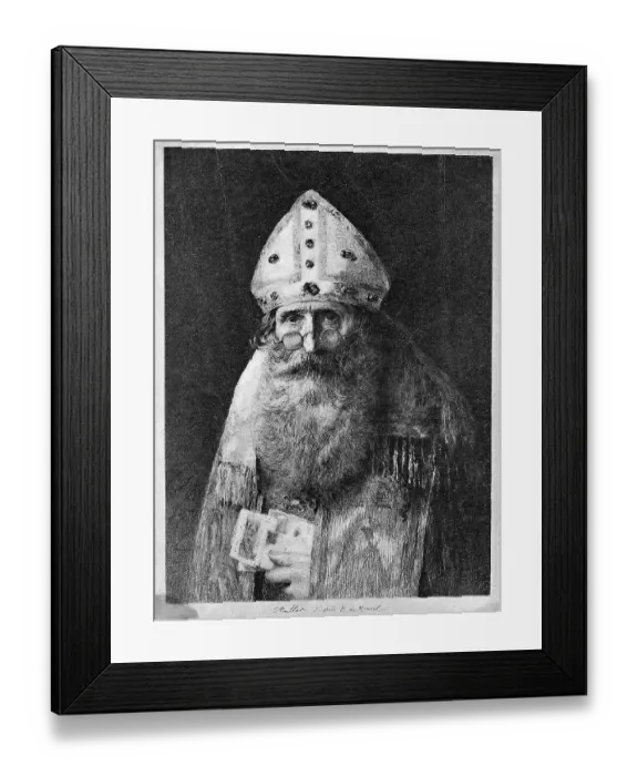 Framed Print : Portrait Of Saint Nicholas Framed Print : Portrait Of Saint Nicholas