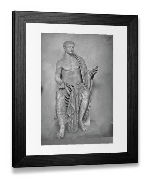 Framed Print : Tiberius Wearing Overlapping Robe Framed Print : Tiberius Wearing Overlapping Robe