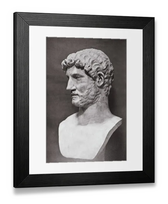 Framed Print : Profile of Hadrian Bust Framed Print : Profile of Hadrian Bust