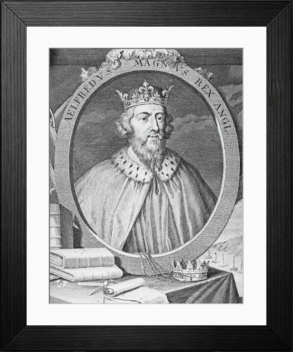 Framed Print : Portrait of King Alfred the Great Framed Print : Portrait of King Alfred the Great