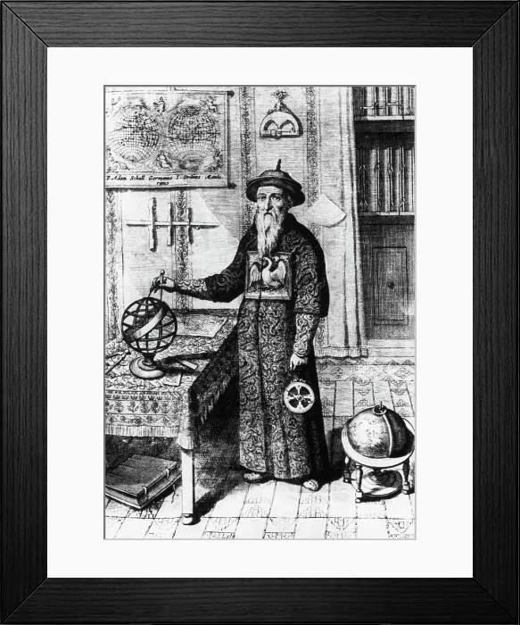 Framed Print : Engraving of Johann Adam Schall von Bell at His Peking Observatory Framed Print : Engraving of Johann Adam Schall von Bell at His Peking Observatory