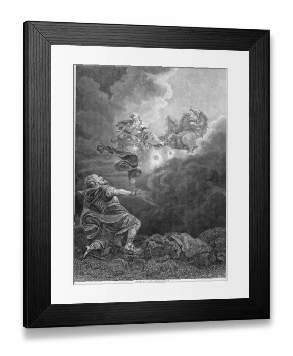 Framed Print : Engraving Of The Ascent Of Elijah Framed Print : Engraving Of The Ascent Of Elijah