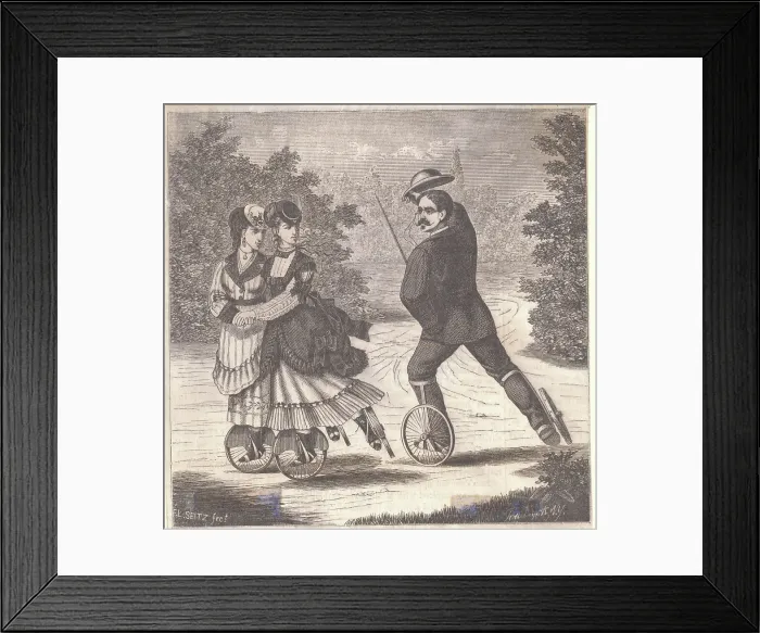 Framed Print : People Using Thomas L. Luder's Pedespeed Framed Print : People Using Thomas L. Luder's Pedespeed