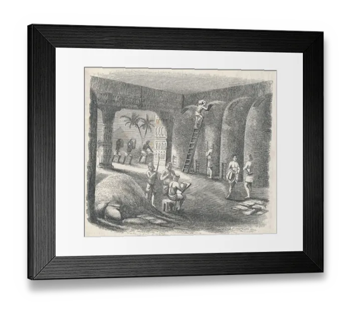 Framed Print : Egyptians Storing Wheat in Repositories Framed Print : Egyptians Storing Wheat in Repositories