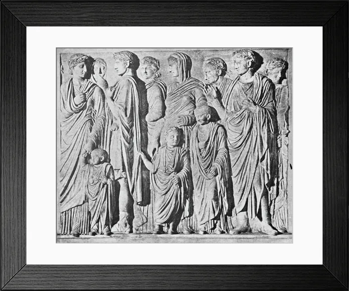 Framed Print : Detail of Imperial Procession Portion of Frieze from Ara Pacis Augustae in Rome Framed Print : Detail of Imperial Procession Portion of Frieze from Ara Pacis Augustae in Rome