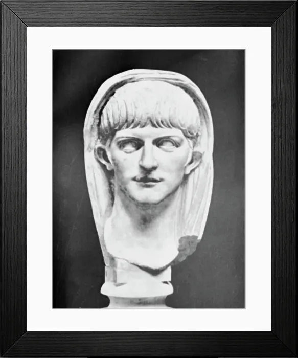 Framed Print : Sculpture of Caligula Framed Print : Sculpture of Caligula