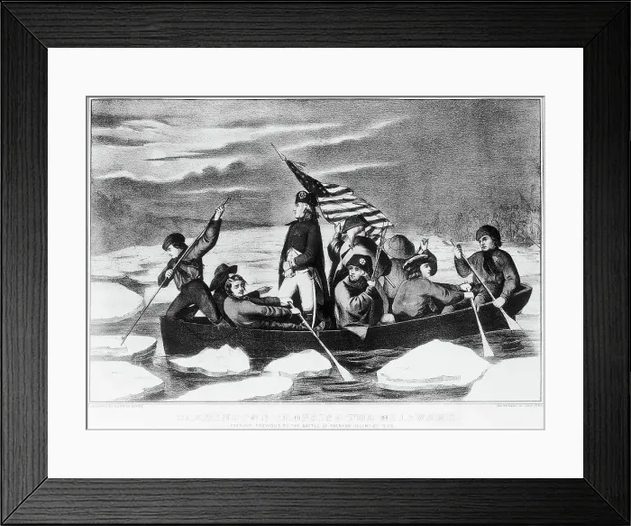 Framed Print : George Washington Crossing The Delaware Framed Print : George Washington Crossing The Delaware