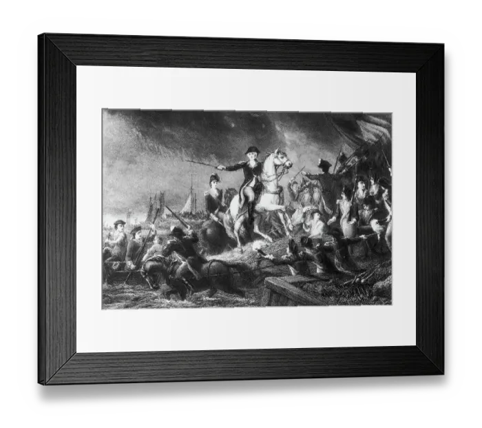 Framed Print : Engraving by James Charles Armytage After Washington's Retreat at Long Island by Michael Angelo Wageman Framed Print : Engraving by James Charles Armytage After Washington's Retreat at Long Island by Michael Angelo Wageman