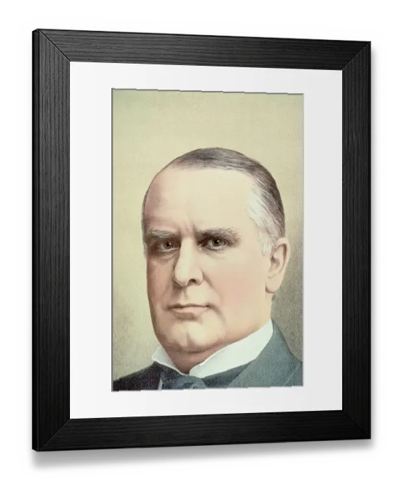 Framed Print : Lithograph / Close-Up / William Mckinley Framed Print : Lithograph / Close-Up / William Mckinley