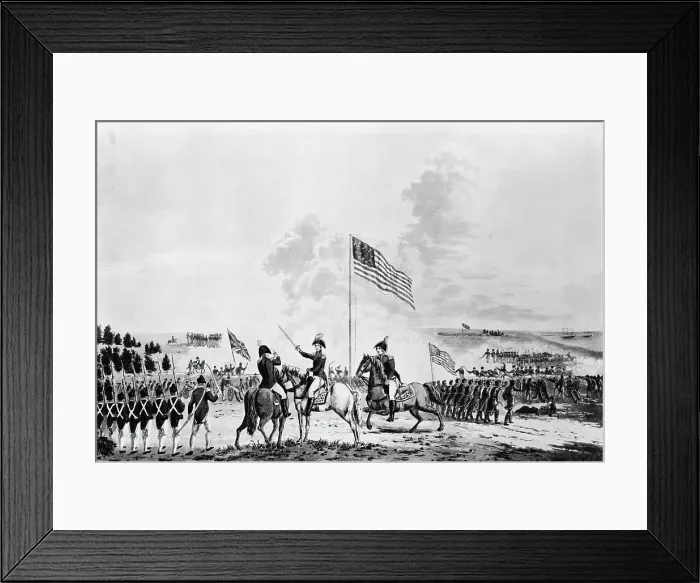 Framed Print : Andrew Jackson On Horse / Litho / New Orlean Framed Print : Andrew Jackson On Horse / Litho / New Orlean