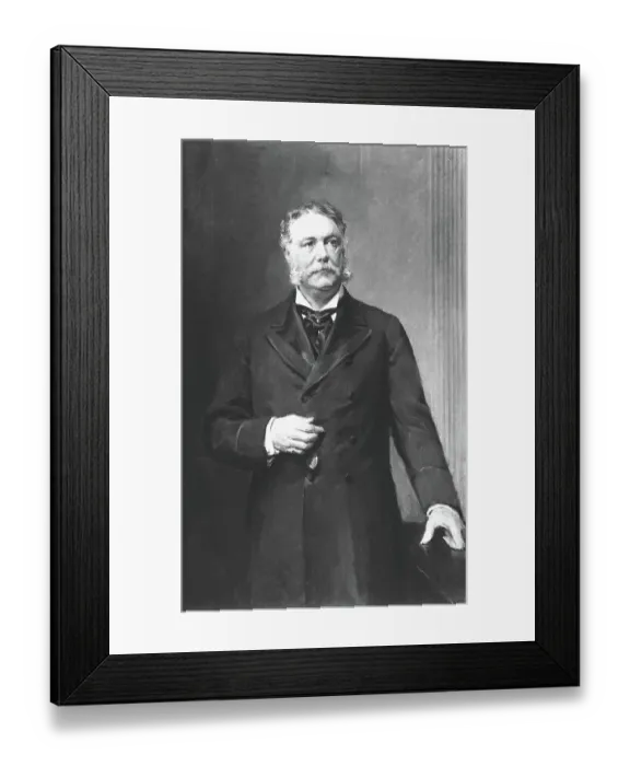 Framed Print : Waist-Up Painting Of Chester Arthur Framed Print : Waist-Up Painting Of Chester Arthur