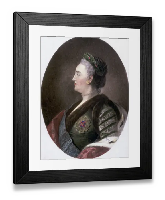 Framed Print : Profile Portrait of Catherine the Great