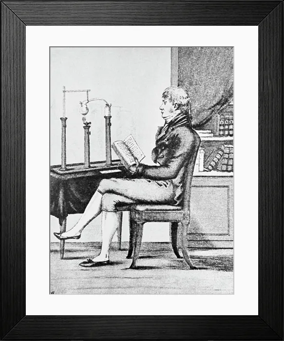 Framed Print : Seated Portrait Of Chemist Berzelius Framed Print : Seated Portrait Of Chemist Berzelius