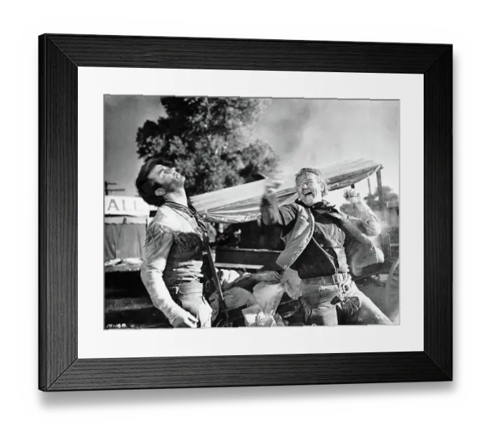 Framed Print : John Wayne In Fight Scene / 'Red River Framed Print : John Wayne In Fight Scene / 'Red River
