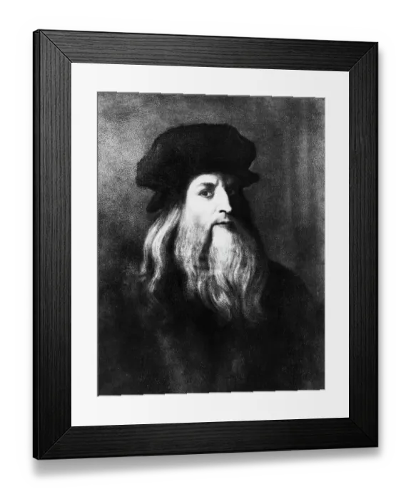 Framed Print : Self Portrait By Leonardo Da Vinci