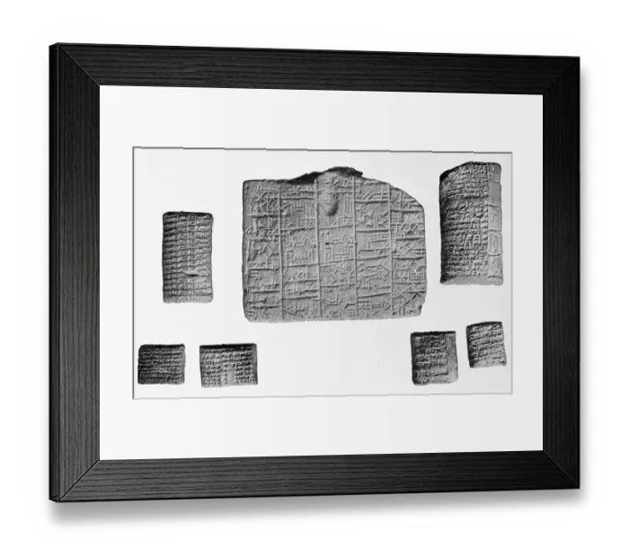 Framed Print : Cuneiform Inscriptions From Babylonia Framed Print : Cuneiform Inscriptions From Babylonia