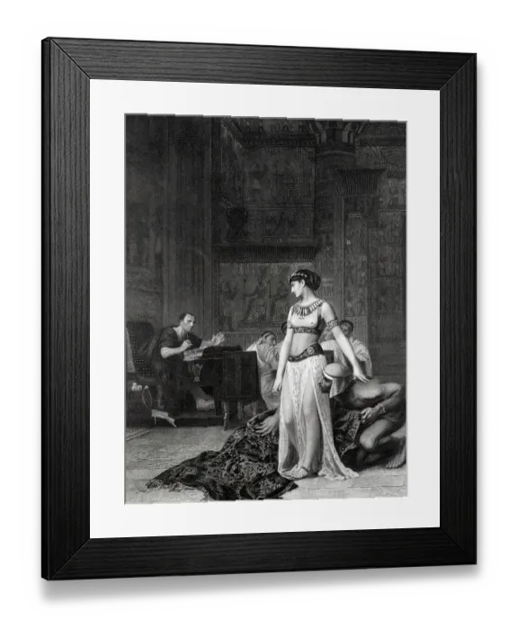 Framed Print : Engraving Of Cleopatra Vii Framed Print : Engraving Of Cleopatra Vii