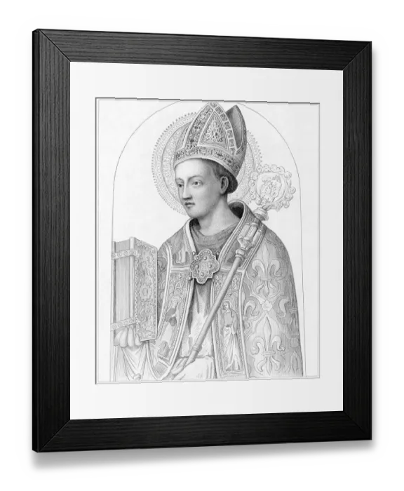 Framed Print : Portrait of Saint Louis of Toulouse Framed Print : Portrait of Saint Louis of Toulouse