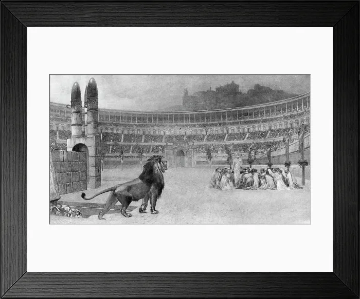 Framed Print : Print of Christian Martyrs in Circus Maximus Framed Print : Print of Christian Martyrs in Circus Maximus