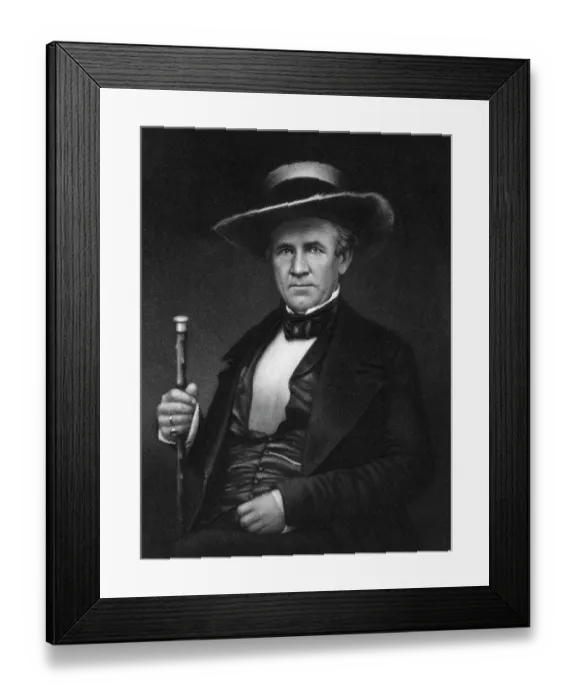 Framed Print : Portrait of Sam Houston Framed Print : Portrait of Sam Houston
