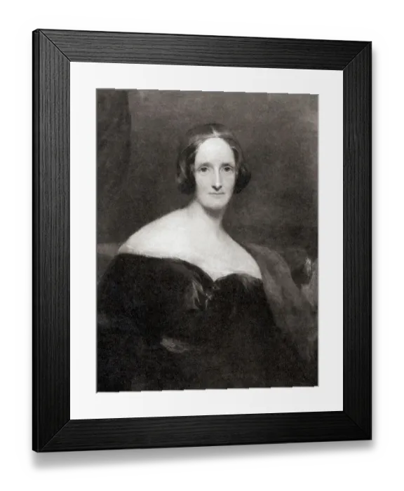 Framed Print : Mary Wollstonecraft Shelley by Richard Rothwell Framed Print : Mary Wollstonecraft Shelley by Richard Rothwell