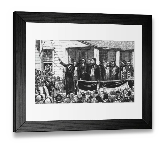 Framed Print : President A. Jones, Annexation Ceremony Framed Print : President A. Jones, Annexation Ceremony