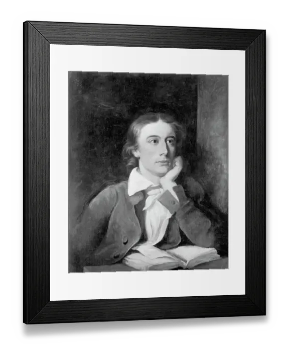 Framed Print : Portrait of John Keats, after a Painting by William Hilton Framed Print : Portrait of John Keats, after a Painting by William Hilton