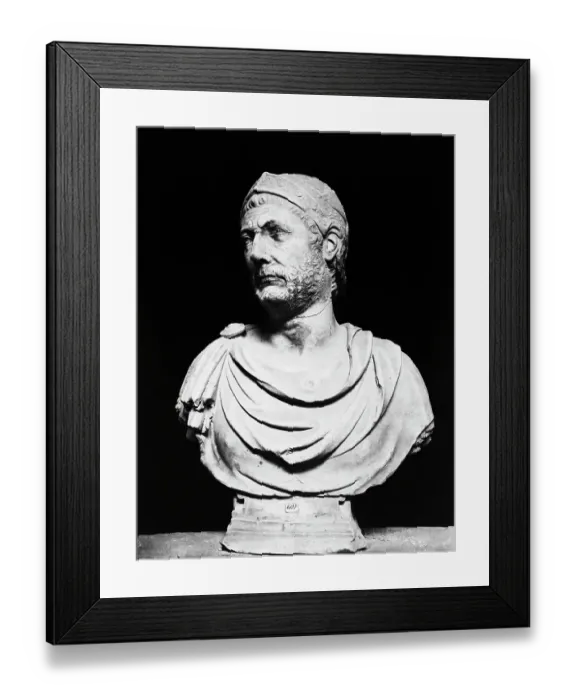 Framed Print : Bust Of Hannibal In Naples Museum Framed Print : Bust Of Hannibal In Naples Museum