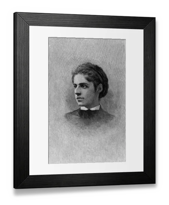 Framed Print : Engraving Of Emma Lazarus Framed Print : Engraving Of Emma Lazarus
