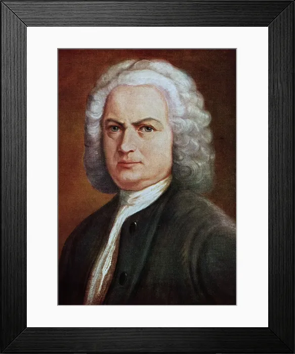Framed Print : Portrait of Composer Johann Sebastian Bach Framed Print : Portrait of Composer Johann Sebastian Bach