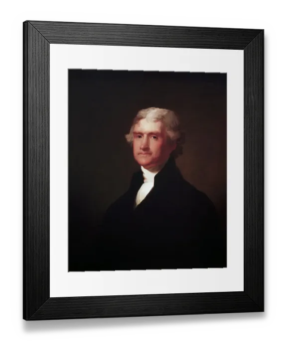 Framed Print : Portrait of Thomas Jefferson by Asher Brown Durand Framed Print : Portrait of Thomas Jefferson by Asher Brown Durand