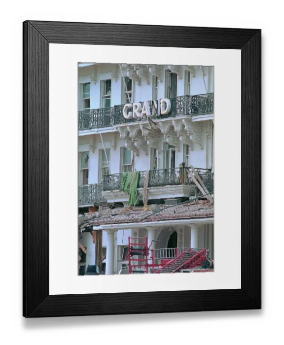 Framed Print : IRA Bombing of Grand Hotel Framed Print : IRA Bombing of Grand Hotel