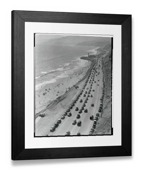 Framed Print : Santa Monica Coastline Framed Print : Santa Monica Coastline