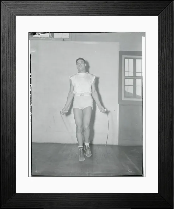 Framed Print : Joe Louis Skipping Rope Framed Print : Joe Louis Skipping Rope
