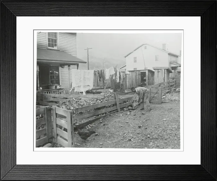 Framed Print : Man Shoveling Framed Print : Man Shoveling