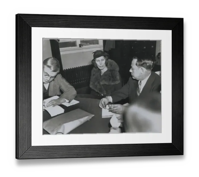 Framed Print : Mrs. Charles Jones Testifying Framed Print : Mrs. Charles Jones Testifying