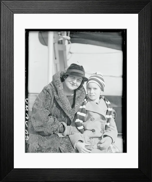 Framed Print : Giorgio Polacco and Daughter
