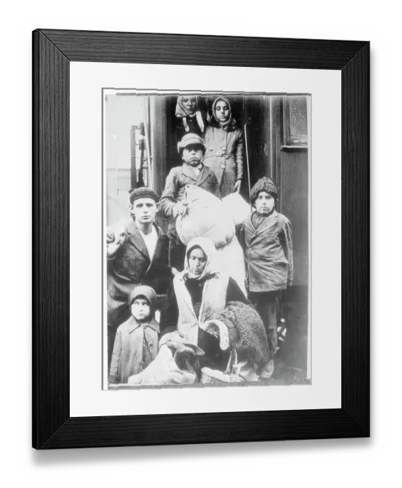 Framed Print : View of Hungarian Refugees Framed Print : View of Hungarian Refugees